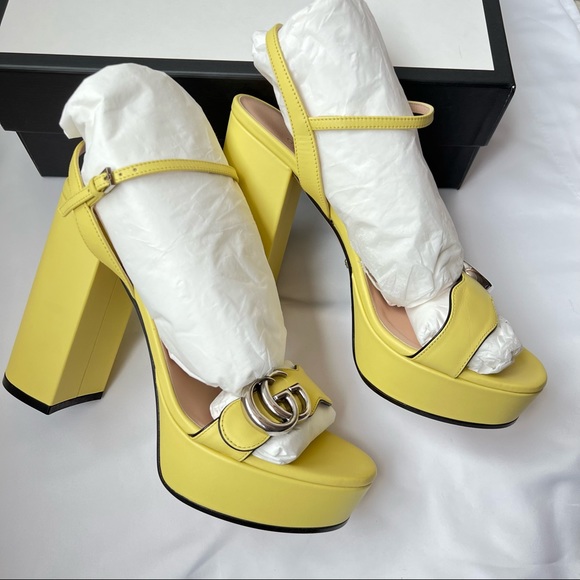 Gucci Shoes - Gucci GG marmont platform block heel sandals